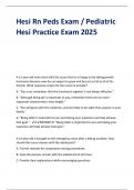 Hesi Rn Peds Exam &sol; Pediatric Hesi Practice Exam 2025 A 12-year-old male client tells the nurse that he is happy to be taking growth hormones because now he can expect to grow and be just as tall as all of his friends&period; What response is best for the nurse 