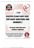 ESC3701 EXAM PACK 2025  &lbrace;DETAILED QUESTIONS AND ANSWERS &rcub;