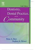Test bank for Dentistry  dental practice and the community 6th edition all chapters by Brian A&period; Burt&period;