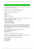 Forensic Exam 6 Rated A&plus; Verified 2024