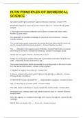 PLTW PRINCIPLES OF BIOMEDICAL SCIENCE EXAM QUESTIONS AND ANSWERS