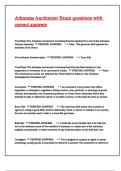 Arkansas Auctioneer Exam questions with correct answers&period;