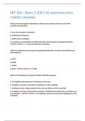 HIT 101 - EXAM 1 &lpar;CH 1-5&rpar; QUESTIONS WITH CORRECT ANSWERS 