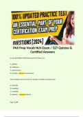 PAX Prep Vocab NLN Exam &sol; 327 Quizzes & Certified Answers
