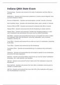Indiana QMA State Exam with Questions and Answers