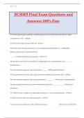 BCH403 Final Exam Questions and Answers 100&percnt; Pass
