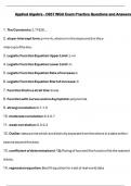 Package deal for C957 WGU- Learning Checks Study Guide Exam with Questions and Verified Answers 100&percnt; Graded A 