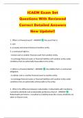 ICAEW Exam Set   Questions With Reviewed   Correct Detailed Answers   New Update&excl;&excl;