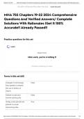 MHA 702 Chapters 19-22 2024 Comprehensive Questions And Verified Answers&sol; Complete Solutions With Rationales &vert;Get It 100&percnt; Accurate&excl;&excl; Already Passed&excl;&excl;