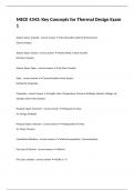 MECE 4343&colon; Key Concepts for Thermal Design Exam 1