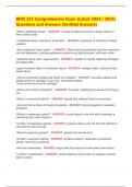 BIOS 255 Comprehensive Exam &lpar;Latest 2024 &sol; 2025&rpar;  Questions and Answers &lpar;Verified Answers&rpar;