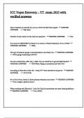 ICC Vapor Recovery &ndash; VT exam 2025 with verified answers