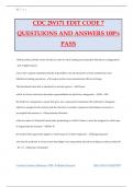 CDC 2W171 EDIT CODE 7 QUESTUIONS AND ANSWERS 100&percnt; PASS