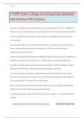 COMP Galen College of nursing Exam Questions and Answers 100&percnt; Correct