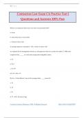 Contractors Law Exam CA Practice Test 1 Questions and Answers 100&percnt; Pass