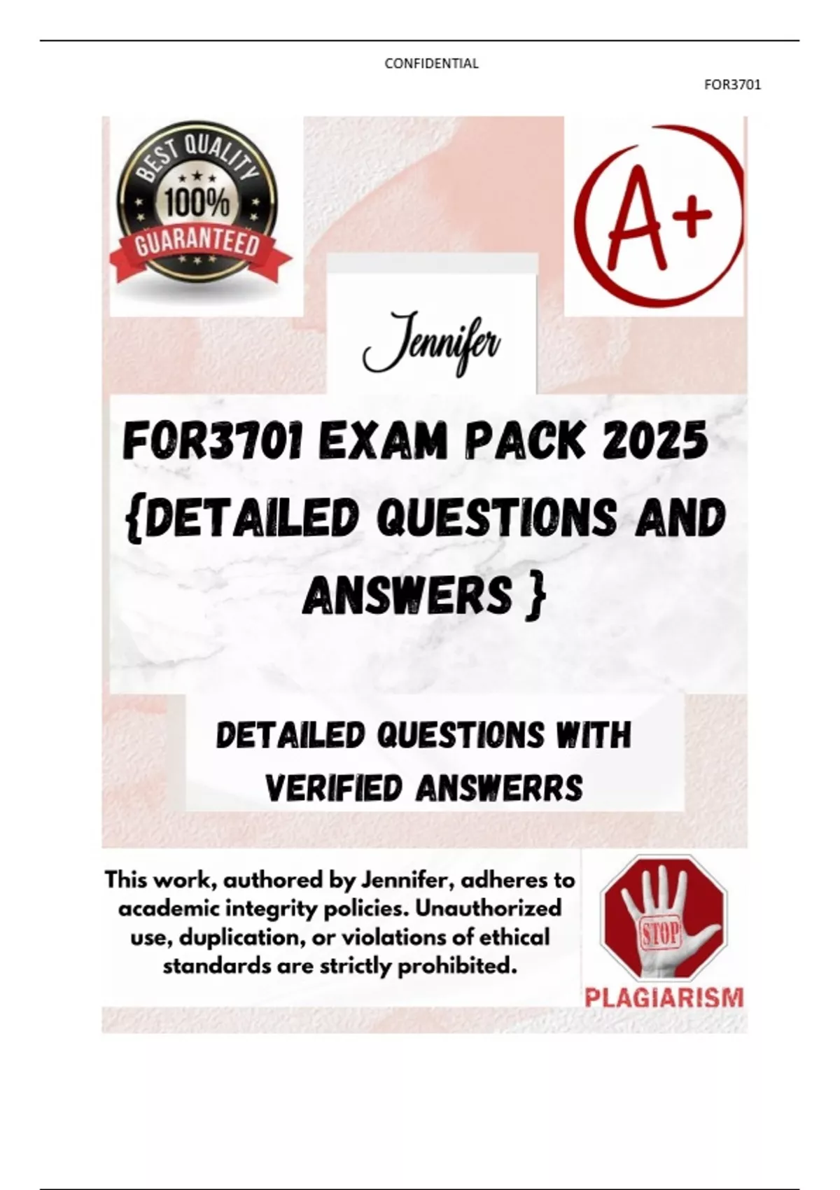 FOR3701 EXAM PACK 2025 {DETAILED QUESTIONS AND ANSWERS } - FOR3701 ...