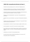 MECE 305&colon; Comprehensive Review for Exam 2