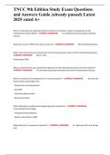 TNCC 9th Edition Study Exam Questions and Answers Guide &lpar;already passed&rpar; Latest 2025 rated A&plus;
