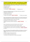 CCHT EXAM Questions and Answers Guide &lpar;Guaranteed Succes&rpar; Latest 2025 RATED A&plus;