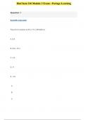 BIO 210 Module 2 Exam &lpar;Latest Update&rpar; Questions and Answers &lpar;100 OUT OF 100&rpar; Portage Learning