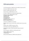 CCHS exam practice questions and answers