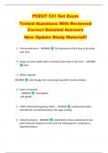 PCEUT 531 Set Exam   Tested Questions With Reviewed  Correct Detailed Answers   New Update Study Material&excl;&excl; 