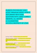      OLDROYD PSYCHOLOGY 1010 &comma; LATEST PREMIUM EXPERT UPDATE 2025&vert;BRAND NEW EXAM QUESTIONS WITH &lpar;100&percnt;&rpar; CORRECT ANSWERS&comma; ALL GRADED A&plus;&vert;GUARANTEED SUCCESS&period;&lpar;UNIVERSITY OF UTAH&rpar;