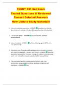 PCEUT 531 Set Exam   Tested Questions & Reviewed  Correct Detailed Answers   New Update Study Material&excl;&excl;