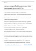 Advance auto parts Emissions assessment Exam Questions and Answers 100&percnt; Pass