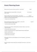 Event Planning Exam Actual Questions With 100&percnt; Verified Answers&period;