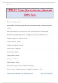 EPRI EE Exam Questions and Answers 100&percnt; Pass