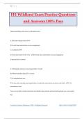 FF1 Wildland Exam Practice Questions and Answers 100&percnt; Pass