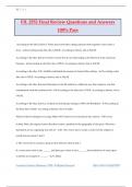 FIL 2552 Final Review Questions and Answers 100&percnt; Pass
