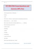 FIT BEH 5041 Exam Questions and Answers 100&percnt; Pass