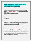 HSC4579 &lpar;Women's Health Issues&rpar; Exam 1 questions with verified answers