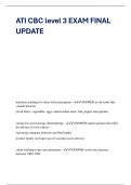ATI CBC level 3 EXAM FINAL UPDATE