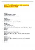 SAIT Test 2 Questions with complete solutions&lpar;2024-2025&rpar;&period;