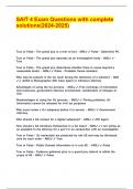 SAIT 4 Exam Questions with complete solutions&lpar;2024-2025&rpar;&period;