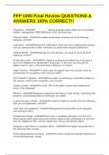 FFP 1000 Final Review QUESTIONS & ANSWERS 100&percnt; CORRECT&excl;&excl;