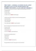 NBCE PART 1 - GENERAL ANATOMY EXAM LATEST  2024-2025 ACTUAL EXAM 130 QUESTIONS AND CORRECT DETAILED ANSWERS &vert;ALREADY GRADED A