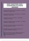 OSMT QUESTIONS 2025 &vert;GUARANTEED ACCURATE ANSWERS