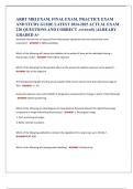 ARRT MRI EXAM&comma; FINAL EXAM&comma; PRACTICE EXAM  AND STUDY GUIDE LATEST 2024-2025 ACTUAL EXAM 220 QUESTIONS AND CORRECT ANSWERS&rpar; &vert;ALREADY GRADED A&plus; 