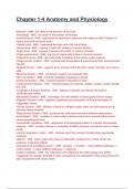 Chapter 1-4 Anatomy and Physiology Exam 11th Edition 2024&sol;2025 Questions With Completed & Verified Solutions&period;
