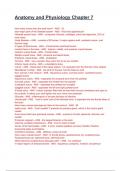 Anatomy and Physiology Chapter 7 2024&sol;2025 11th Edition Questions With Verified Solutions&period;