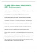 ITLS 9th Edition Exam 2024&sol;2025 With 100&percnt; Correct Answers