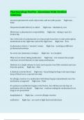 Pharmacology PaxPat - Questions With Verified Solutions