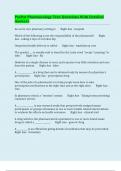PaxPat Pharmacology Test&colon; Questions With Detailed Answers