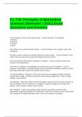 P&period;L&period;T&period;W&period; Principles of Biomedical Sciences &lpar;Semester 1 EOC&rpar; Exam Questions and Answers