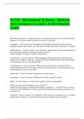 PLTW - Biomedical Science - Medical Interventions 1&period;1 and 1&period;2 Unit Review Exam