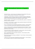 PLTW Biomedical Science Chapter 1 Test-solved